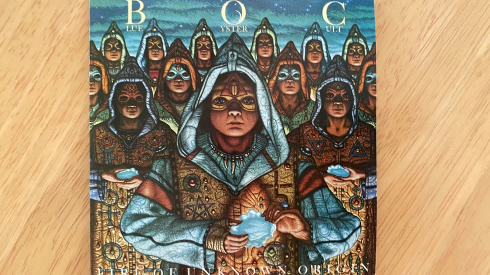 Omslaget till Blue Öyster Cults "Fire of Unknown Origin".