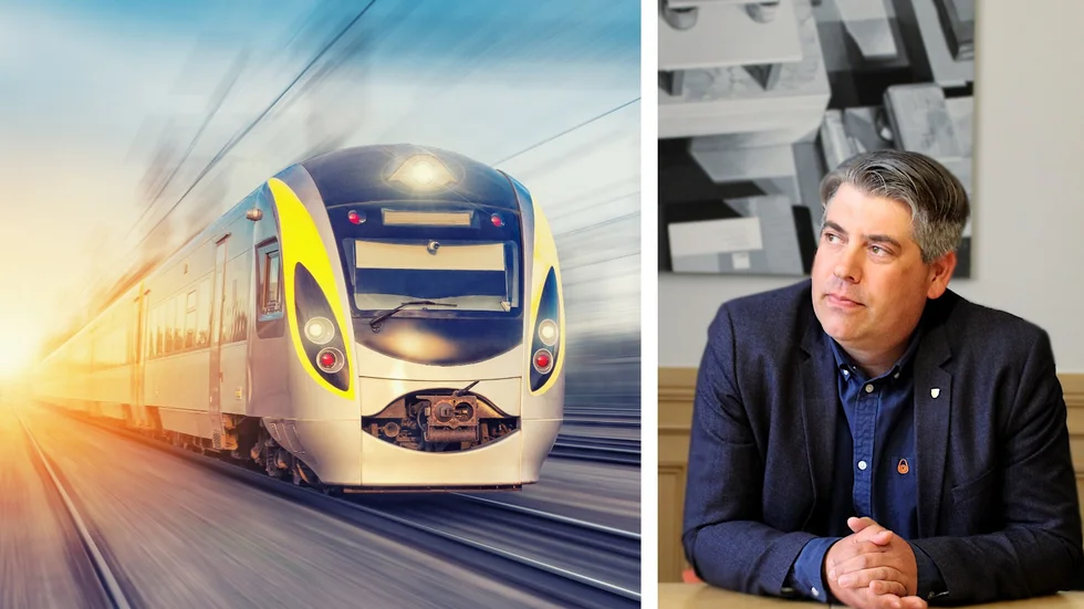En järnvägsstation utanför staden tänker inte Niklas Borg (M) acceptera. "Det har så väldigt många dåliga konsekvenser", säger han.