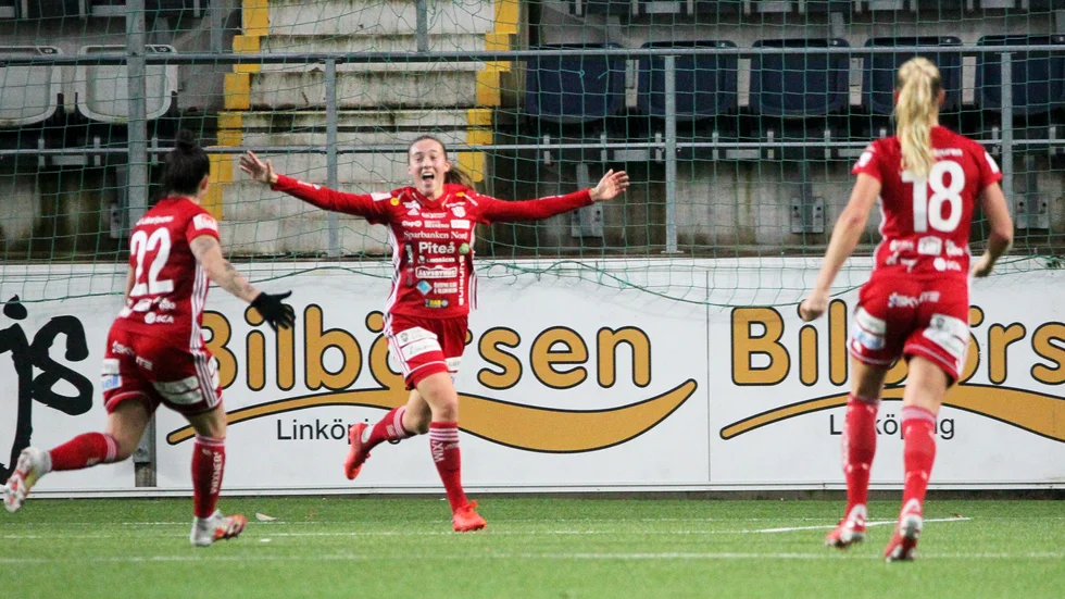 Vilma Koivisto avgjorde för Piteå IF i slutminuterna borta mot Linköping ifjol.