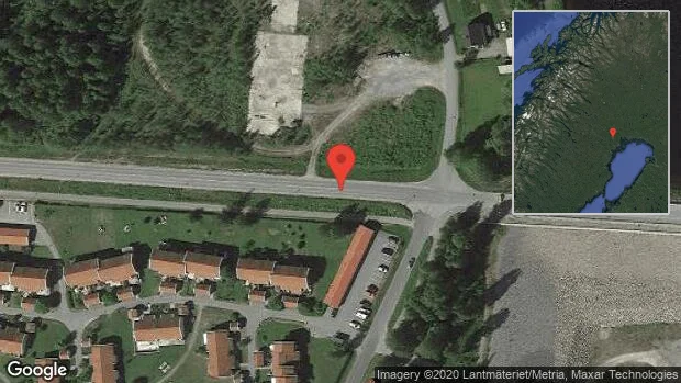 Fallna träd skapar problem i trafiken på väg 967