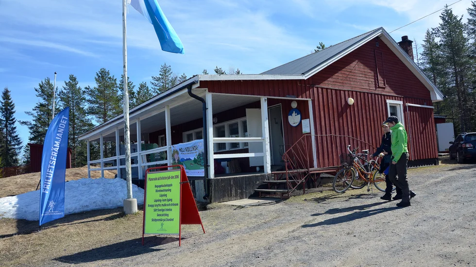 Häruppe vid Gruvbergsstugan och dess omgivningar planeras det lite mountainbikespår.