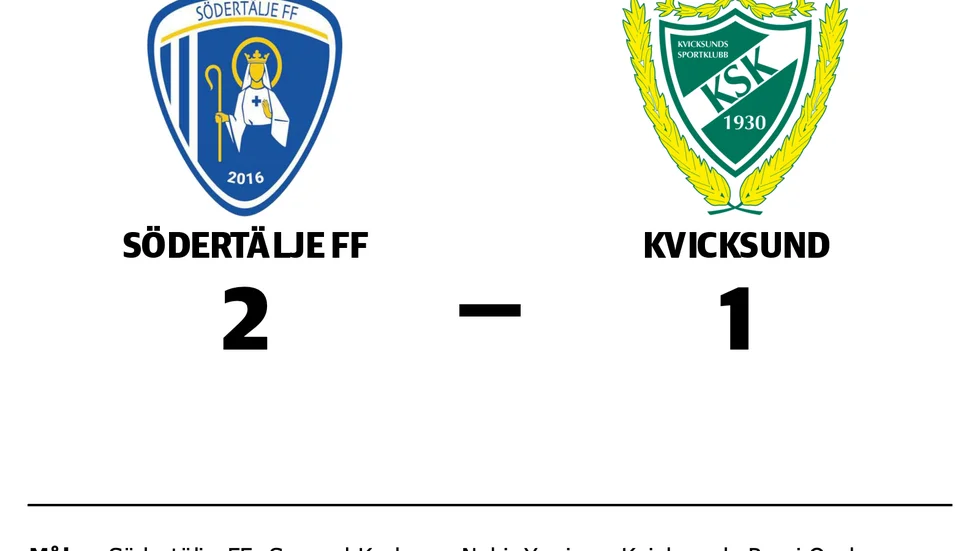 Södertälje FF vann mot Kvicksunds SK