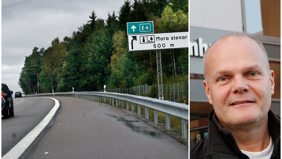 Någonstans i höjd med rastplatsen Mora stenar är halva vägen mellan kommunernas förslag till lägen för trafikplatserna. Uppsala har tidigare föreslagit den plats där väg 651 passerar under E4 mot Lagga. Knivsta har i sin tidigare översiktsplan en plats vid Moralund.