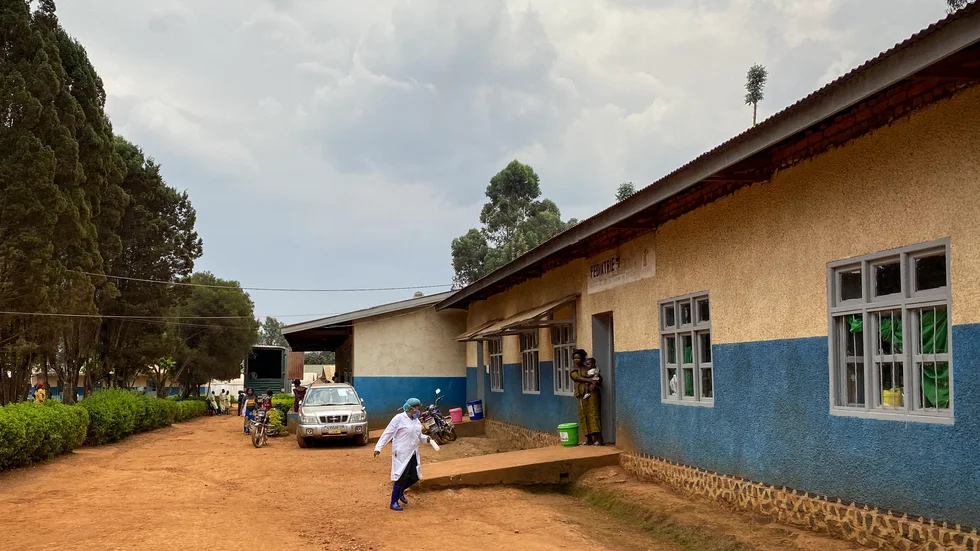 Matandasjukhuset i Butembo i Kongo-Kinshasa, där en ebolasjuk patient nyligen dog.