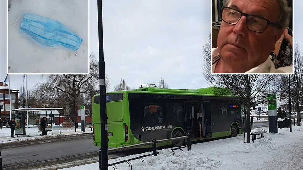 Kjell Jansson har noterat användandet av munskydd på bussarna vid Östra torget. Rekommendationen är att använda munskydd, då man inte kan undvika trängsel.