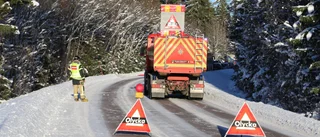 Två bilar i krock orsakade stopp i trafiken
