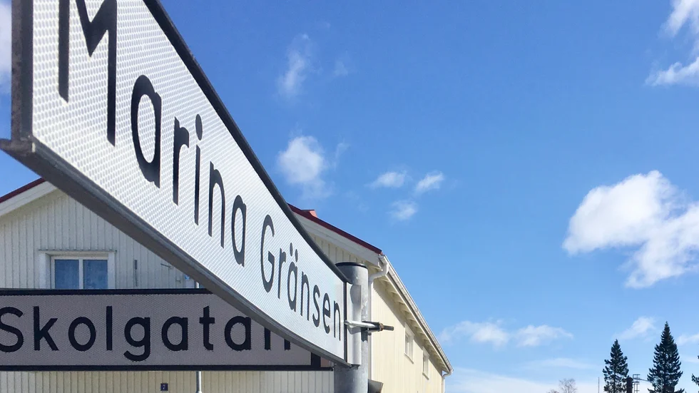 Knivdramat inträffade vid Marina Gränsen i Boliden.