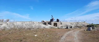 Helvetet brakade löst vid kalkstenspyramiderna på Fårö