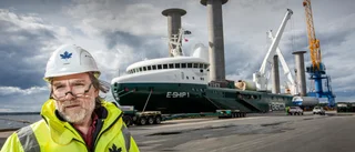 Spännande vindskepp på besök i hamnen