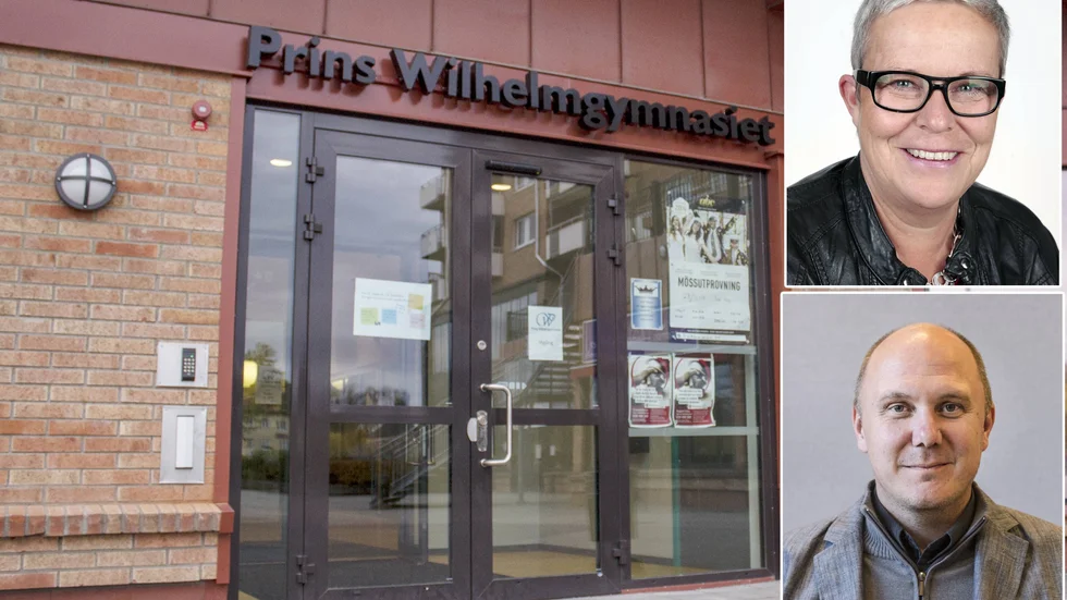 Förutsättningarna för Prins Wilhelmgymnasiet att bedriva sin verksamhet ska utredas. Men gymnasiets framtid är inte hotad menar förvaltningenschefen Lena Furén och nämndordföranden Peter Munter (S).