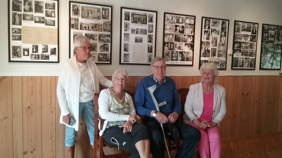 Monica Sjöndin, dotter till Erik o Greta Molin, Inger Dahlström f Snäckerström, Bengt Gutenberg, Ingrid Rosenberg
