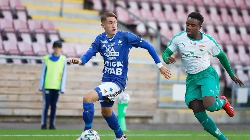IFK Eskilstunas 19-årige mittfältare Hugo Rödlund.