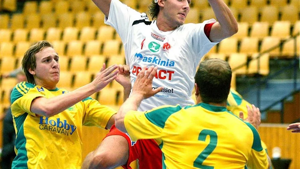 Filip Berendsen låg bakom mycket i RP:s premiärseger mot Cyrus. Berendsen gjorde åtta mål i matchen.