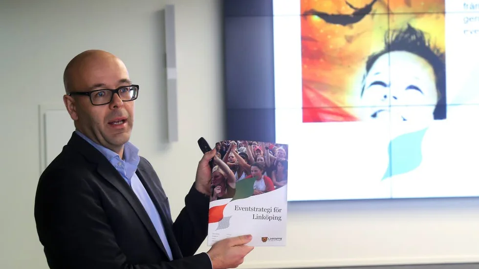 Kommunalrådet Jakob Björneke (S) vill ha stora event till Linköping.