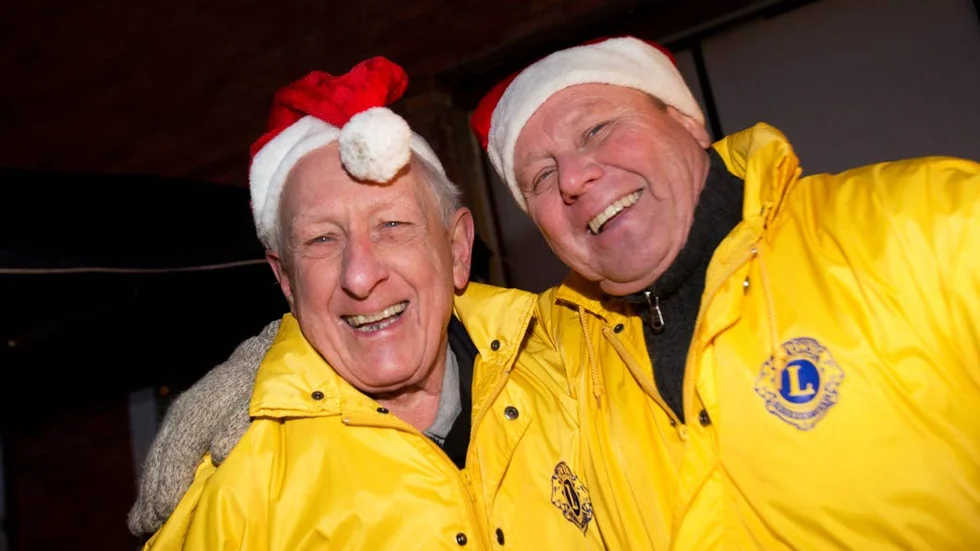 Tomtarna. Göran Lekander och Jan Arvskog spred värme i novembermörkret.