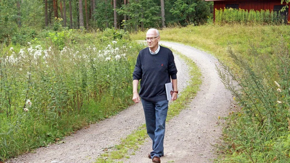 Avgörande kurva. Det var här som Lennart Lindbergs vän upptäckte den förfallna gården.