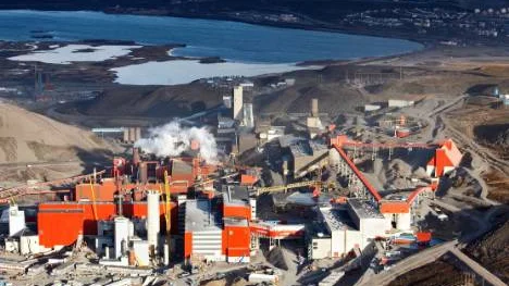 Det nya pelletsverket KK4 i Kiruna har problem med sättningar.FOTO: LKAB