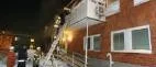 Tre rökskadade i lägenhetsbrand
