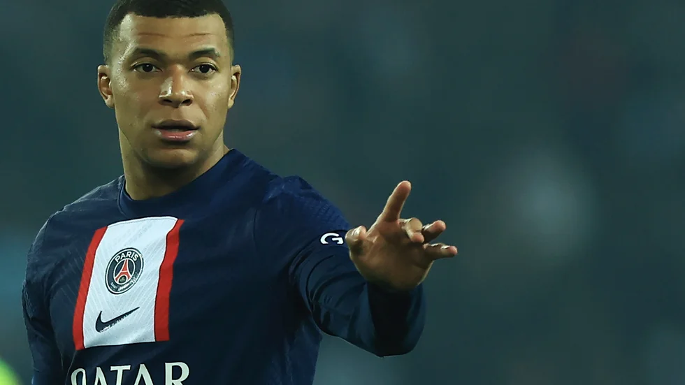 PSG och Kylian Mbappé i bråk. Arkivbild.