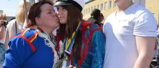 Glada studenter i Malmberget
