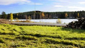 Här är sjöutsikten för en del av villorna i den första etappen på villaområdet Hällbacken i Luleå. Tomterna är ännu inte fördelade i den kommunala tomtkön.