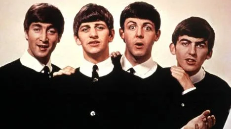 Beatles 1963. Från vänster John Lennon, Ringo Starr, Paul McCartney och George Harrisson.