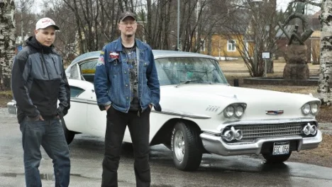 Johan Mattsson och Glenn Skogh från nybildade föreningen Creek bend cruisers håller i trådarna för Jokkmokks första motorfestival.