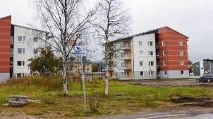 Två sjuvåningshus ska byggas här i Lestadiusparken. FOTO: Maria Ödalen
