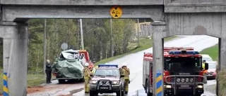 En man omkom i våldsam singelolycka