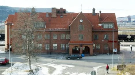 Järnvägsstationen.