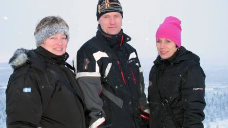 Åsa Sundqvist, Jonny Sjöberg och Monica Quenterio, LKAB redovisade gruvbolagets framtida brytningsplaner.