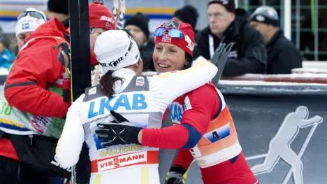 Marit Björgen vann igen - men norskan var ändå imponerad av Charlotte Kallas                         klassiska utveckling. Det kunde hon kosta på sig.