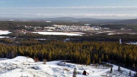 Här på Gruvberget utanför Svappavaara ska LKAB:s dotterbolag Minelco starta malmbrytning. Planerna skjuts dock på framtiden samtidigt som pelletsverket ska hållas stängt i nästan ett år. Svappavaara är den ort som drabbas hårdast av LKAB:s neddragningar men i byn pratas det bara om förslaget att lägga ned skolan.FOTO: LKAB