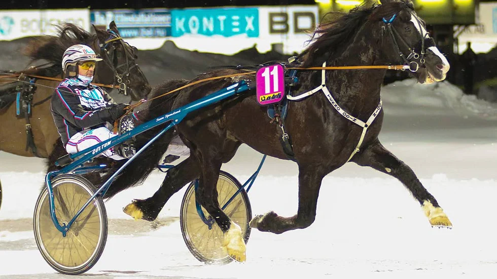 Superstjärna. Kallblodet Tekno Odin och Ulf Ohlsson tog en lätt seger i V64-5 på nytt banrekord
