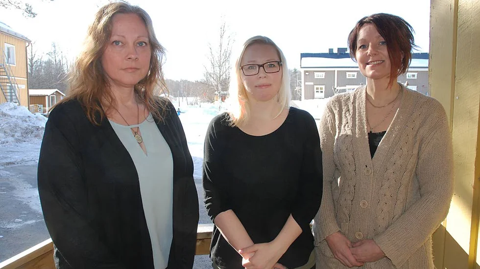 GAGNAR ALLA. Tina Mörtberger, rektor, och lärarna Maria Holmström och Anna Goldkuhl säger att det gagnar alla att ta emot nyanlända elever med ett annat modersmål.