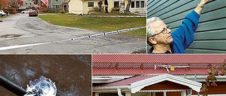 Polisen sköt vilt - på hus och bilar