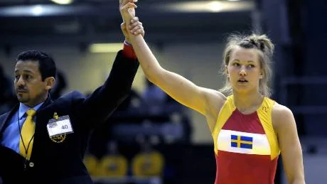 För första gången någonsin lyckades Johanna Mattsson besegra Ida-Theres Nerell. "Jag visste att jag kunde göra det", säger Mattsson.foto: scanpix