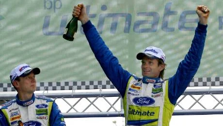 Finske rallystjärnan Marcus Grönholm vill byta från rally till rallycross. Och det får arrangörerna i Kalix att hoppas på en debut under SM.foto: scanpix