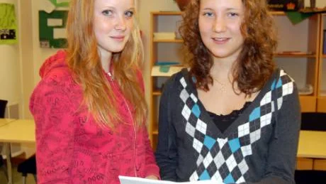Frida Harlin och Jonna Bokvist från Boden har lämnat in ett förslag i en klimattävling. Nu har de gått vidare till finalen.