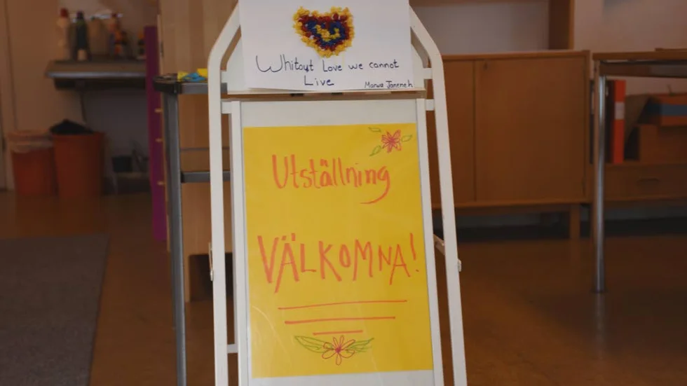 Avslutningskväll. Kursen avslutades med en utställning där allmänheten bjöds in.