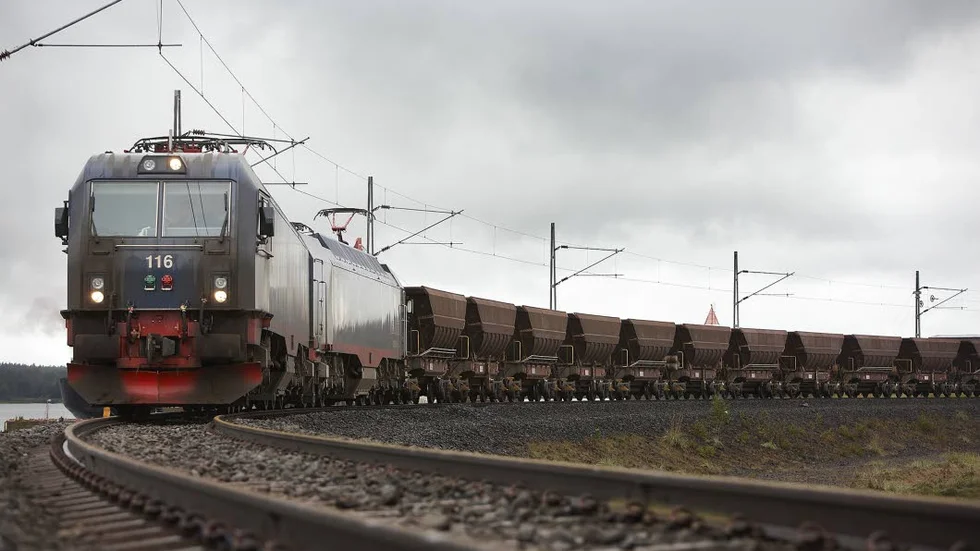 Åter i  trafik. Tågen rullar igen på Malmbanan efter det tidigare stoppet.