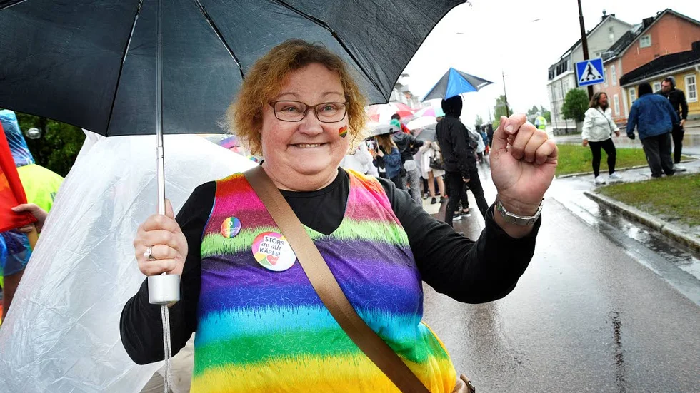Yvonne Stålnacke på Pridefestivalen 2016.