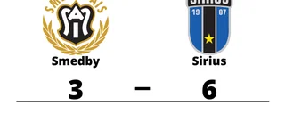 Sirius besegrade Smedby på bortaplan