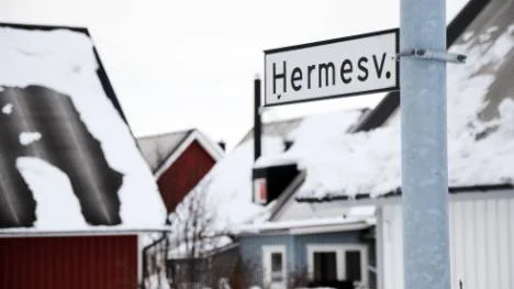 Migrationsverket tvingas ut på den privata bostadsmarknaden. Här på Hermesvägen på Lombolo i Kiruna finns en av villorna som Migrationsverket hyr för flyktingar. FOTO: HANS STERNLUNDFOTO: Hans Sternlund