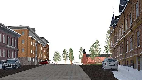 Vy Kyrkogatan.