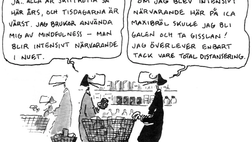 En glimt av ljus i vardagsmörkret. Illustration: Berglins