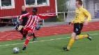 Freddy Kwizera är vårens stjärnskott inom den norrbottniska fotbollen-och ett hett objekt för NSD-coacherna. Kwizera har gjort nio mål för sitt Övertorneå.Foto: ÅKE ÅKERLUND