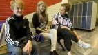 Max Fors Joky, Elin Nilsson och Ema Tomic gå i nionde klass på Tunaskolan. De är besvikna över att deras gymnasiebesök ställts in.FOTO: Göran Ström