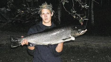 Johan Karlssons öring vägde 8,64 kg.