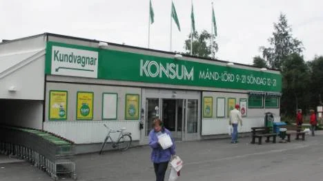 Konsumbutiken i Malmberget som utsattes för växelbedragaren.